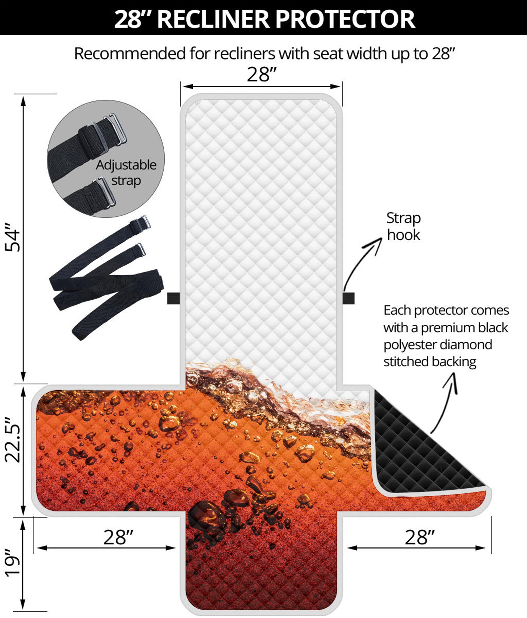 Cola Print Recliner Protector