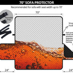 Cola Print Sofa Protector