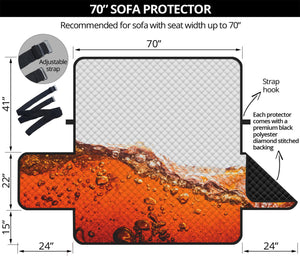 Cola Print Sofa Protector