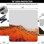 Cola Print Sofa Protector