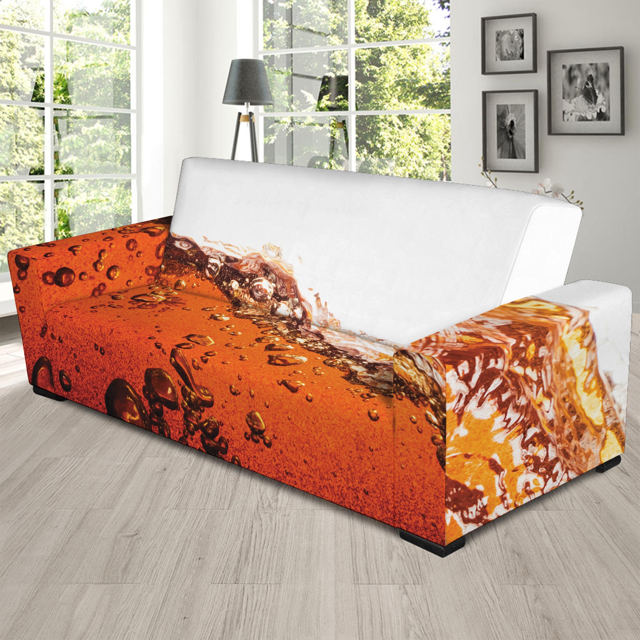 Cola Print Sofa Slipcover