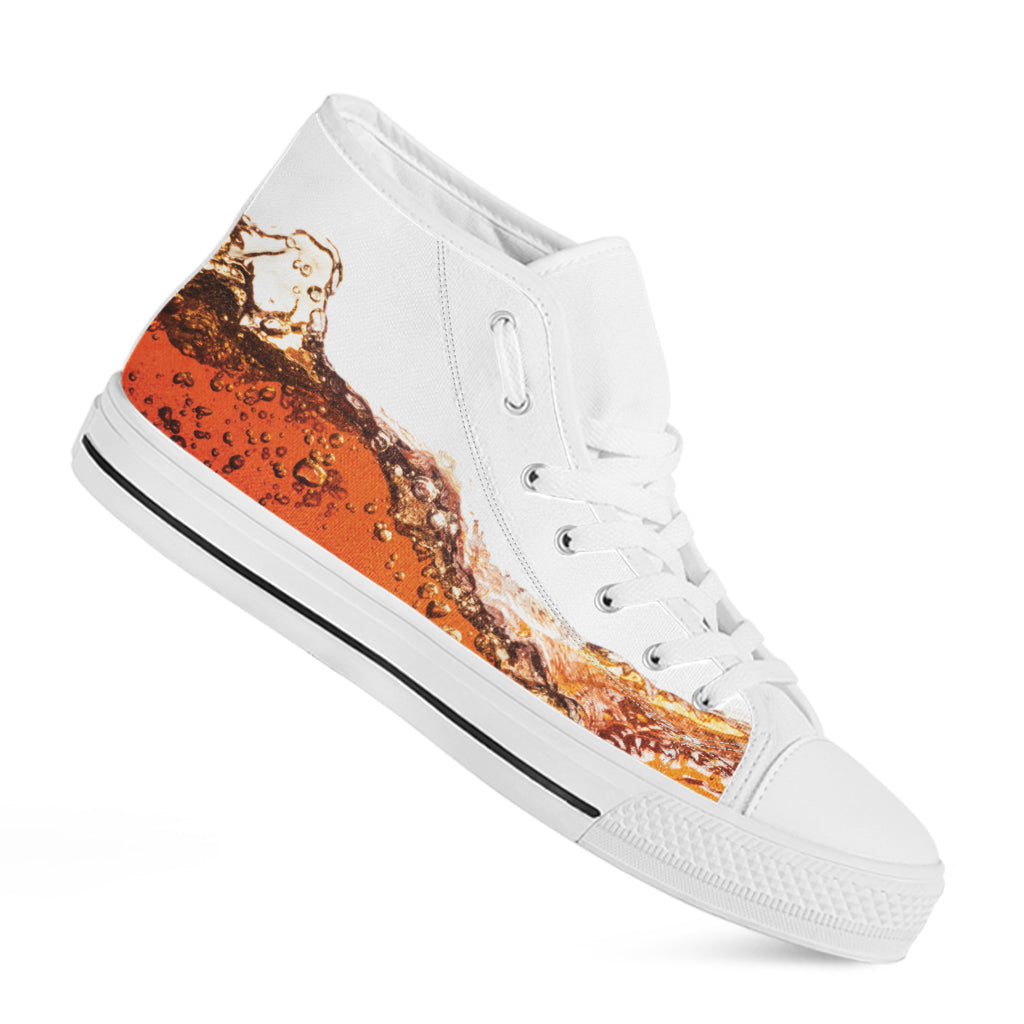 Cola Print White High Top Shoes