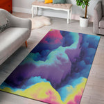 Coloful Cloud Print Area Rug