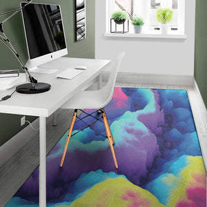 Coloful Cloud Print Area Rug