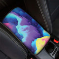 Colorful Cloud Print Car Center Console Cover
