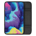 Coloful Cloud Print Car Center Console Cover