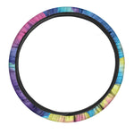 Coloful Cloud Print Car Steering Wheel Cover