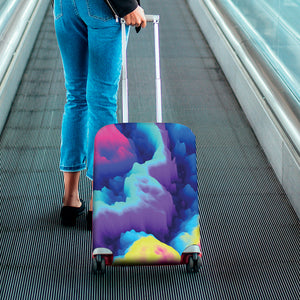 Coloful Cloud Print Luggage Cover