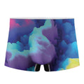 Colorful Cloud Print Men's Boxer Briefs