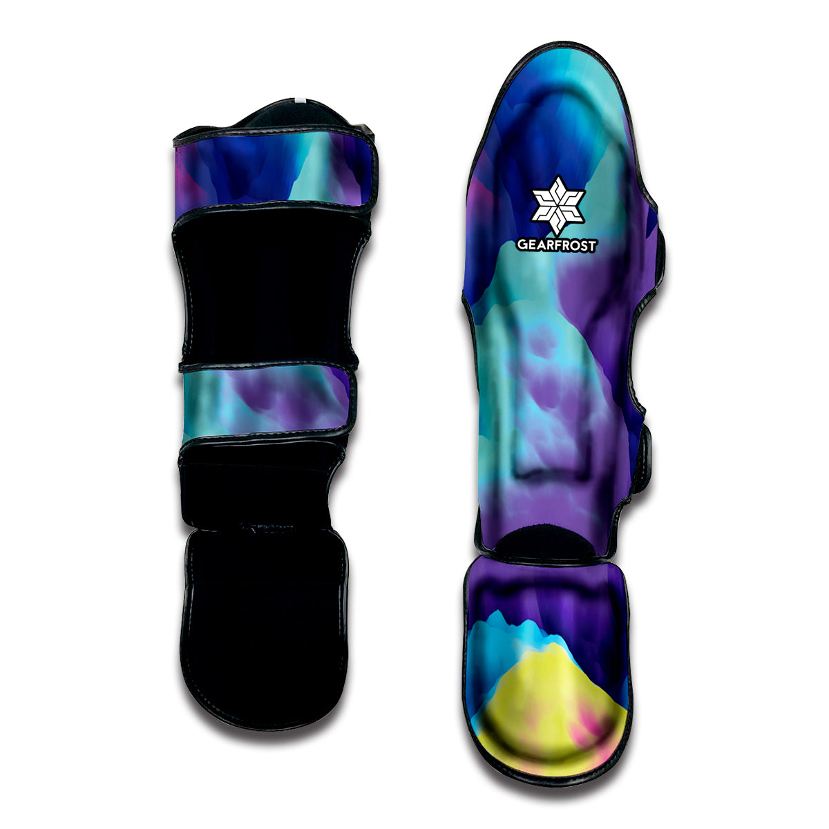 Coloful Cloud Print Muay Thai Shin Guard