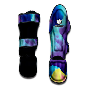 Coloful Cloud Print Muay Thai Shin Guard