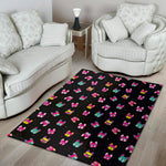 Coloful French Bulldog Print Area Rug