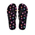 Colorful French Bulldog Print Flip Flops