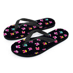 Coloful French Bulldog Print Flip Flops