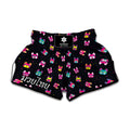 Colorful French Bulldog Print Muay Thai Boxing Shorts