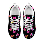 Coloful French Bulldog Print White Sneakers