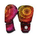 Coloful Mandala Print Boxing Gloves
