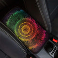 Colorful Gradient Mandala Print Car Center Console Cover