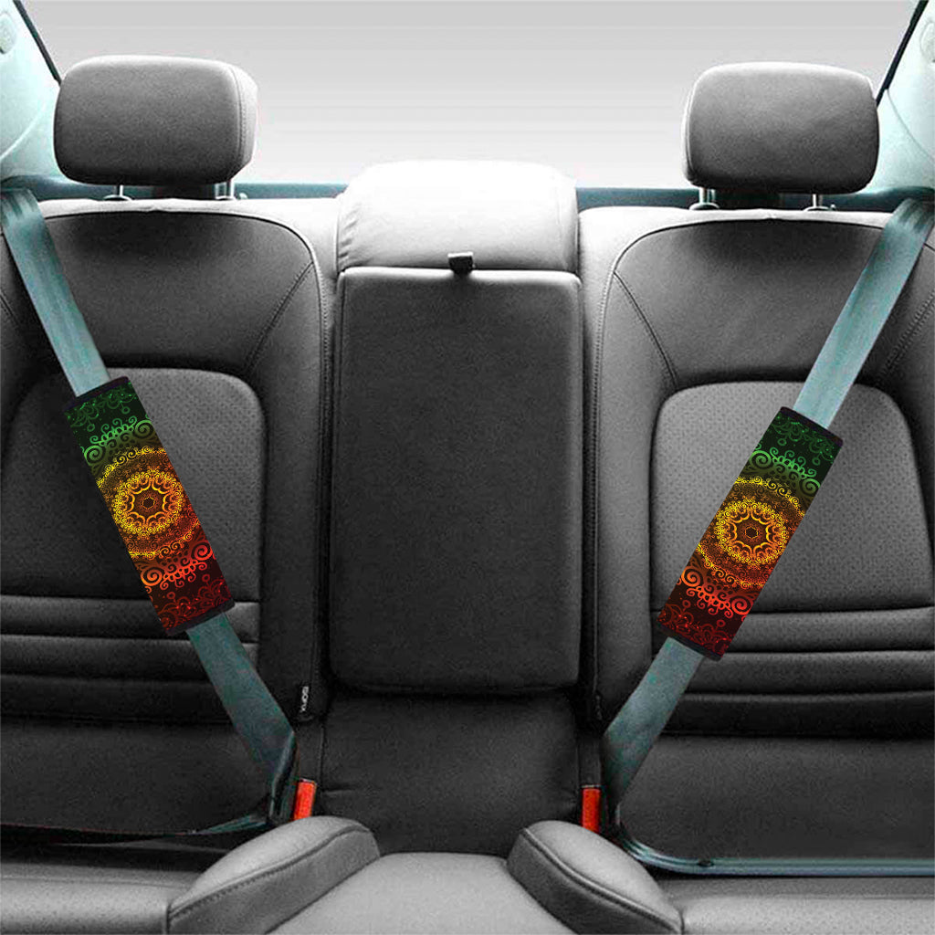 Coloful Mandala Print Car Seat Belt Covers