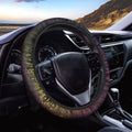 Colorful Gradient Mandala Print Car Steering Wheel Cover