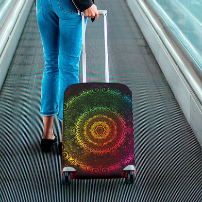 Coloful Mandala Print Luggage Cover