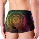 Coloful Mandala Print Men's Boxer Briefs