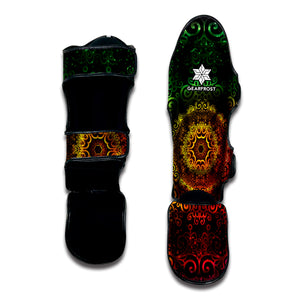 Coloful Mandala Print Muay Thai Shin Guard