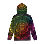 Coloful Mandala Print Pullover Hoodie