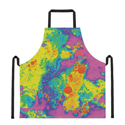 Colorful Acid Melt Print Apron