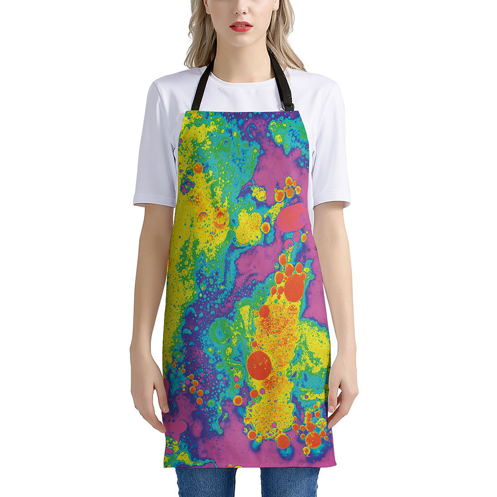 Colorful Acid Melt Print Apron