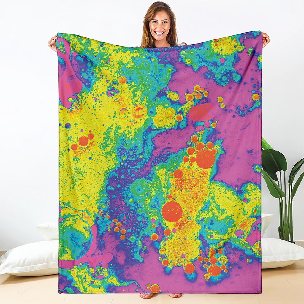 Colorful Acid Melt Print Blanket
