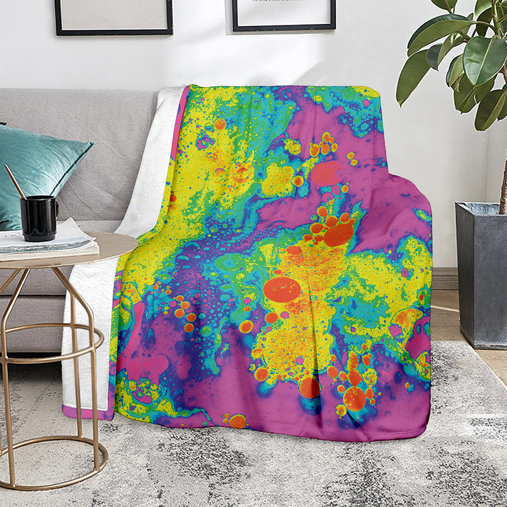Colorful Acid Melt Print Blanket