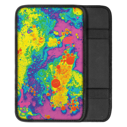 Colorful Acid Melt Print Car Center Console Cover