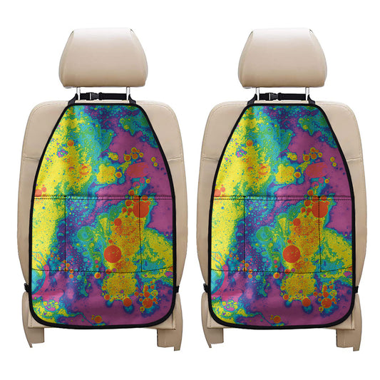 Colorful Acid Melt Print Car Seat Organizers