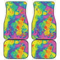 Colorful Acid Melt Print Front and Back Car Floor Mats