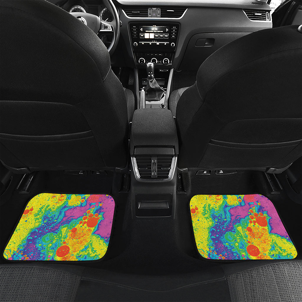 Colorful Acid Melt Print Front and Back Car Floor Mats