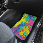 Colorful Acid Melt Print Front Car Floor Mats