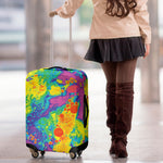 Colorful Acid Melt Print Luggage Cover