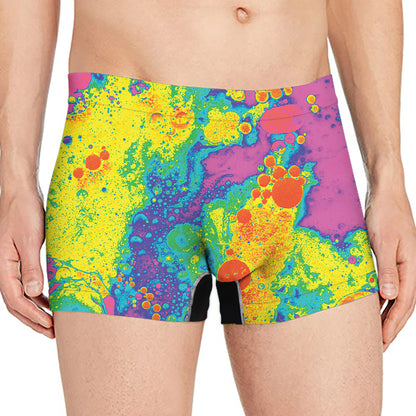 Colorful Acid Melt Print Men's Boxer Briefs