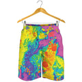 Colorful Acid Melt Print Men's Shorts