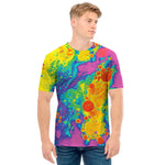 Colorful Acid Melt Print Men's T-Shirt