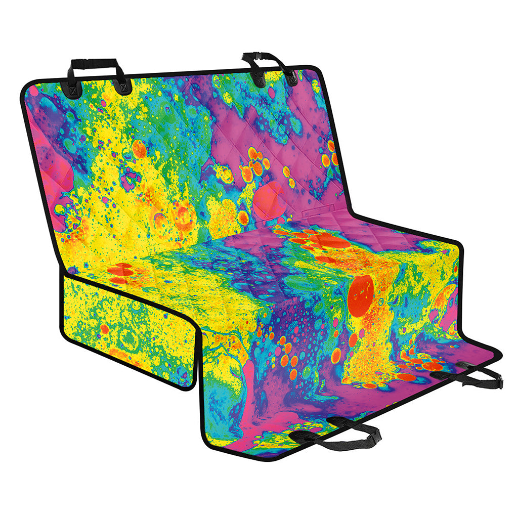 Colorful Acid Melt Print Pet Car Back Seat Cover
