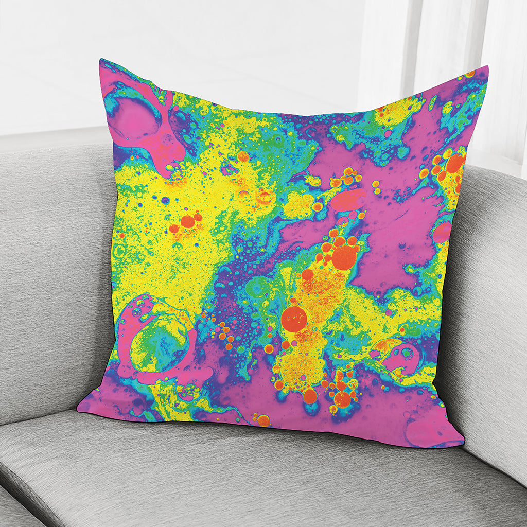 Colorful Acid Melt Print Pillow Cover
