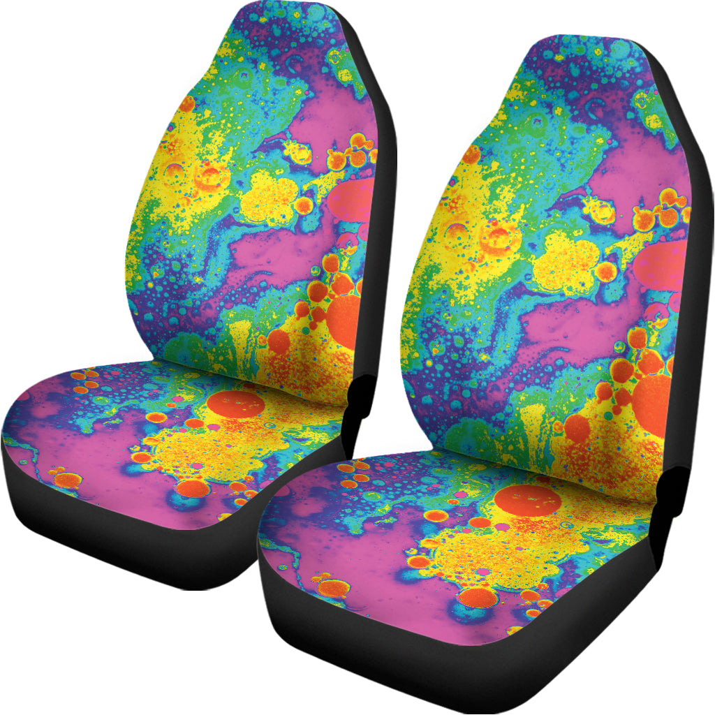 Colorful Acid Melt Print Universal Fit Car Seat Covers