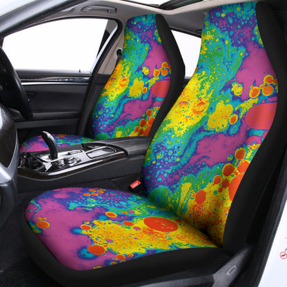 Colorful Acid Melt Print Universal Fit Car Seat Covers