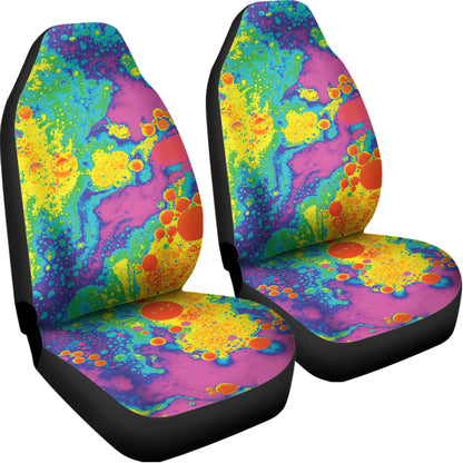 Colorful Acid Melt Print Universal Fit Car Seat Covers