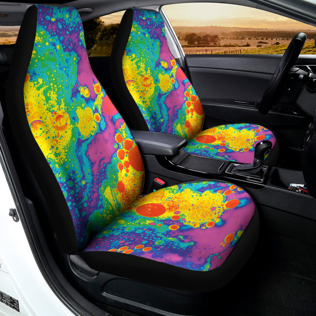 Colorful Acid Melt Print Universal Fit Car Seat Covers