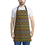 Colorful African Inspired Pattern Print Apron