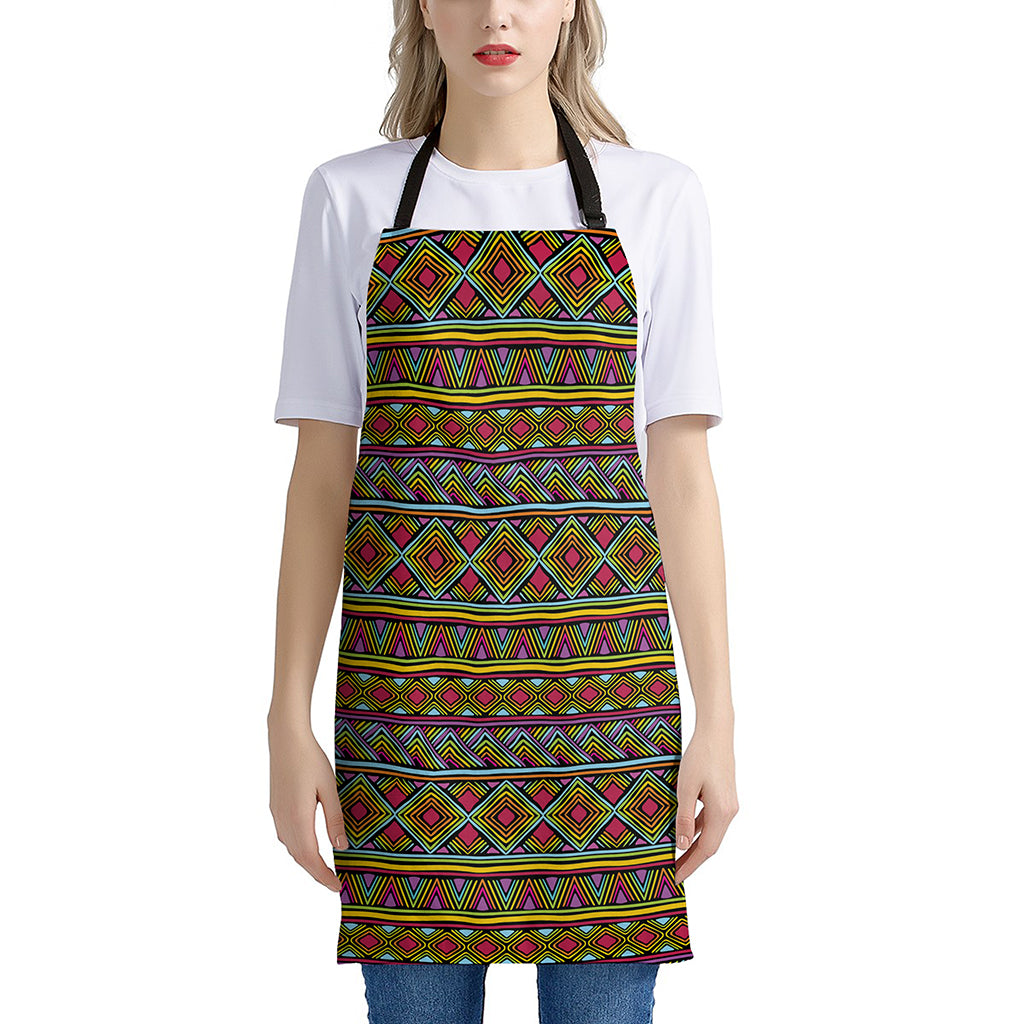 Colorful African Inspired Pattern Print Apron