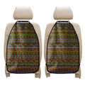 Colorful African Inspired Pattern Print Car Seat Organizers